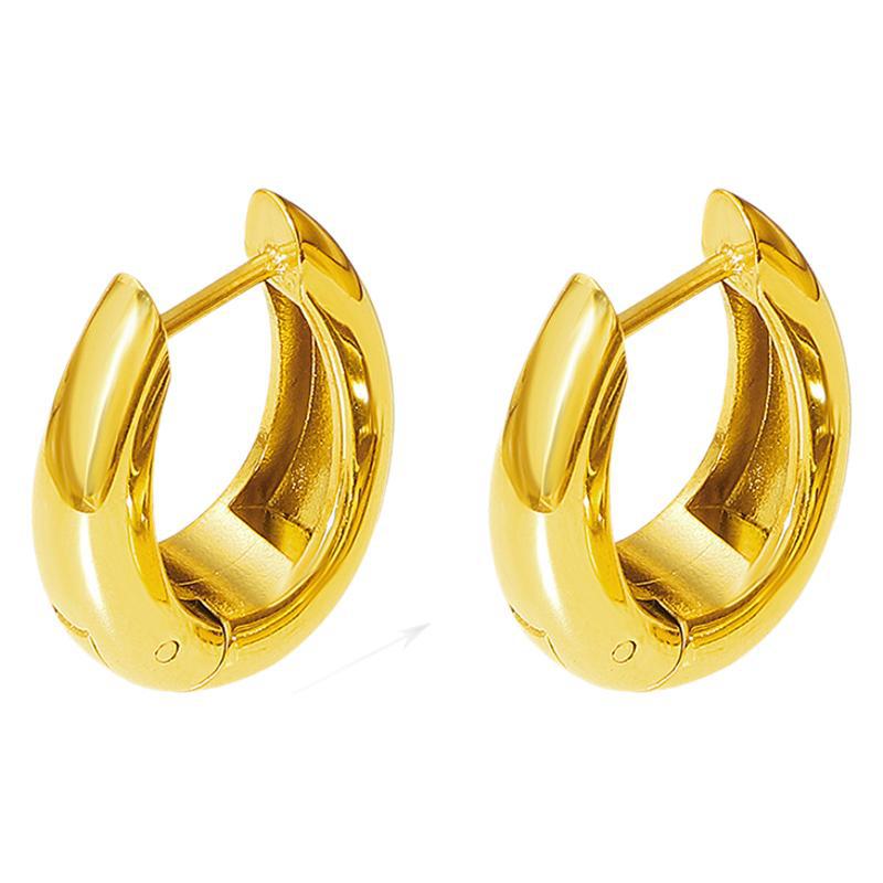 Damen Skulpturale Gold Creolen Shop Nory