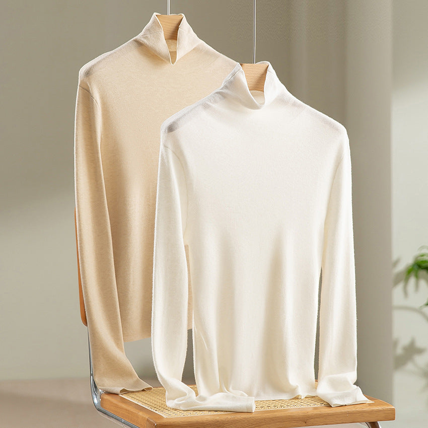 Damen Slim-Fit Feinstrick-Rollkragenpullover mit Stretch Shop Nory