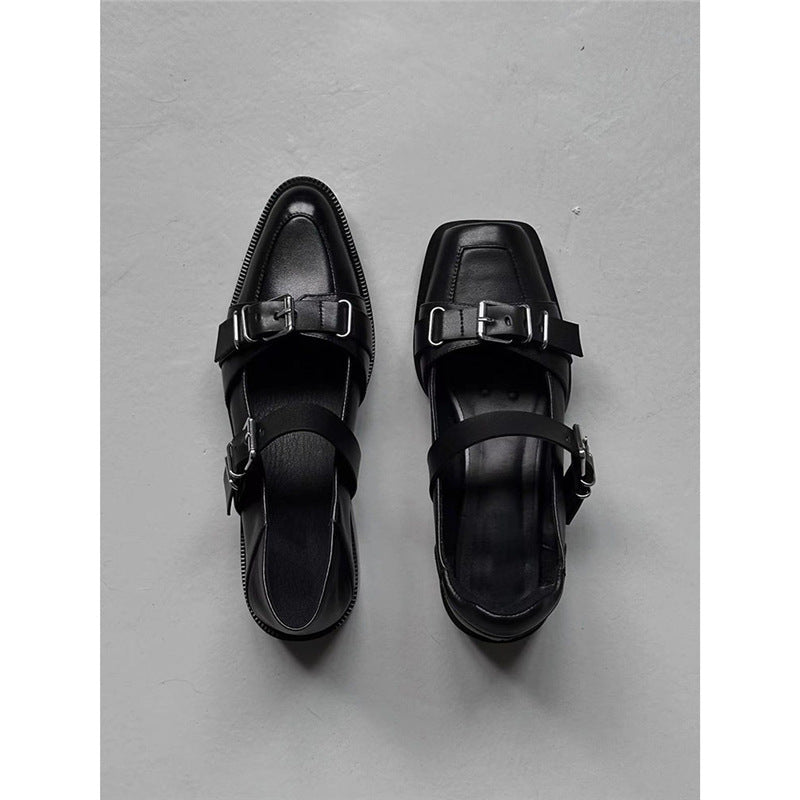 Damen Schnallen‑Monkstrap Slipper mit niedrigem Blockabsatz Shop Nory