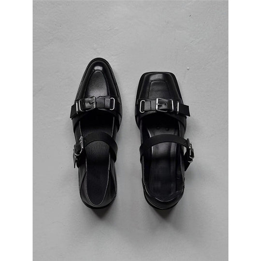 Damen Schnallen‑Monkstrap Slipper mit niedrigem Blockabsatz Shop Nory
