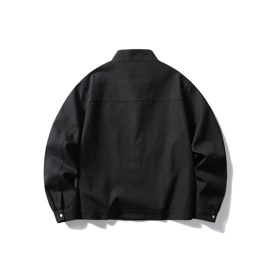 Herren Kurzjacke mit Stehkragen, verdecktem Reißverschluss und karierter Innenfütterung Shop Nory