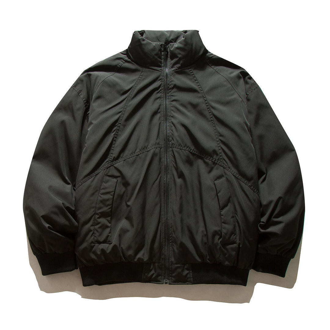 Herren Boxy-wattierte Bomberjacke mit hohem Stehkragen, elastischem Saum und praktischen Eingrifftaschen Shop Nory