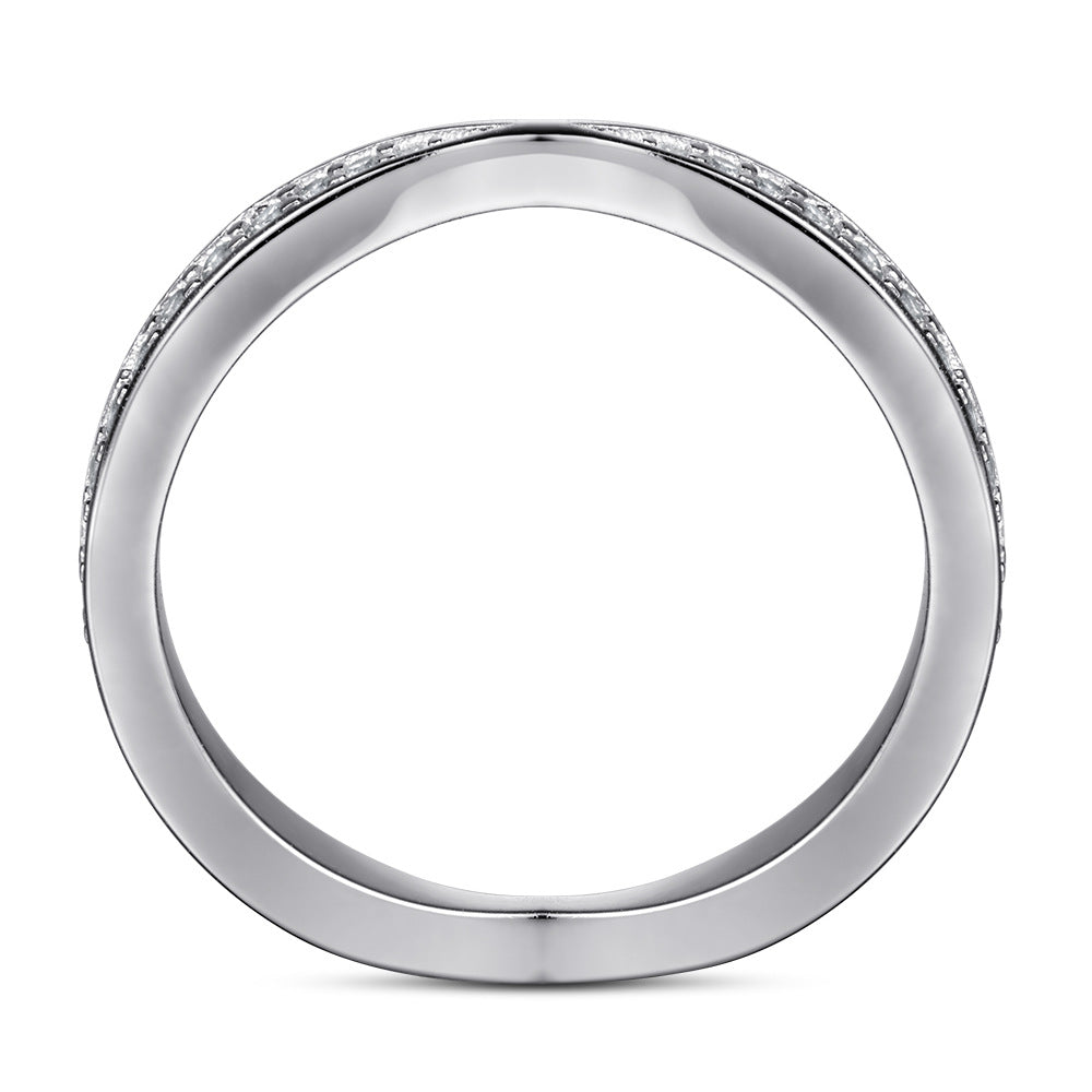 Damen Infinity-Ring mit funkelndem Zirkonia-Besatz Shop Nory