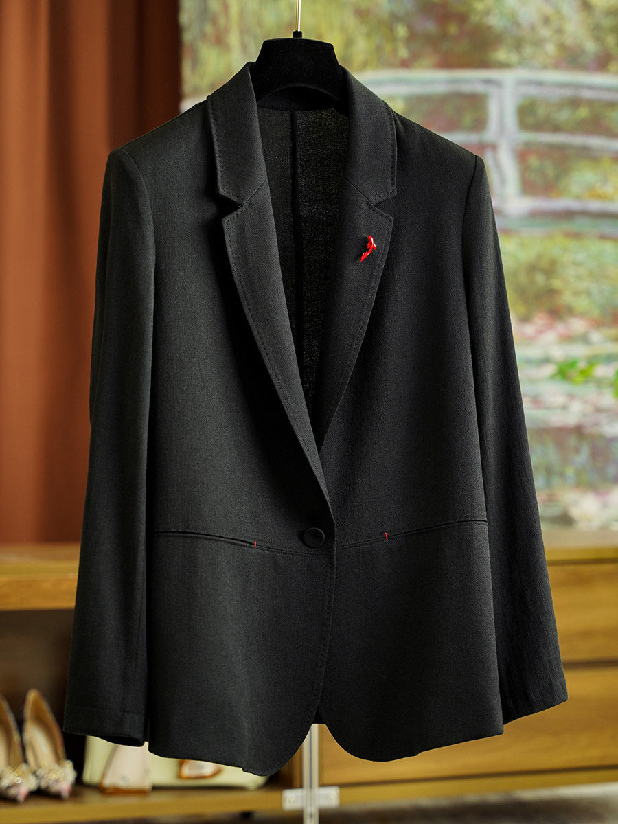 Damen Eleganter Leinenblazer Shop Nory