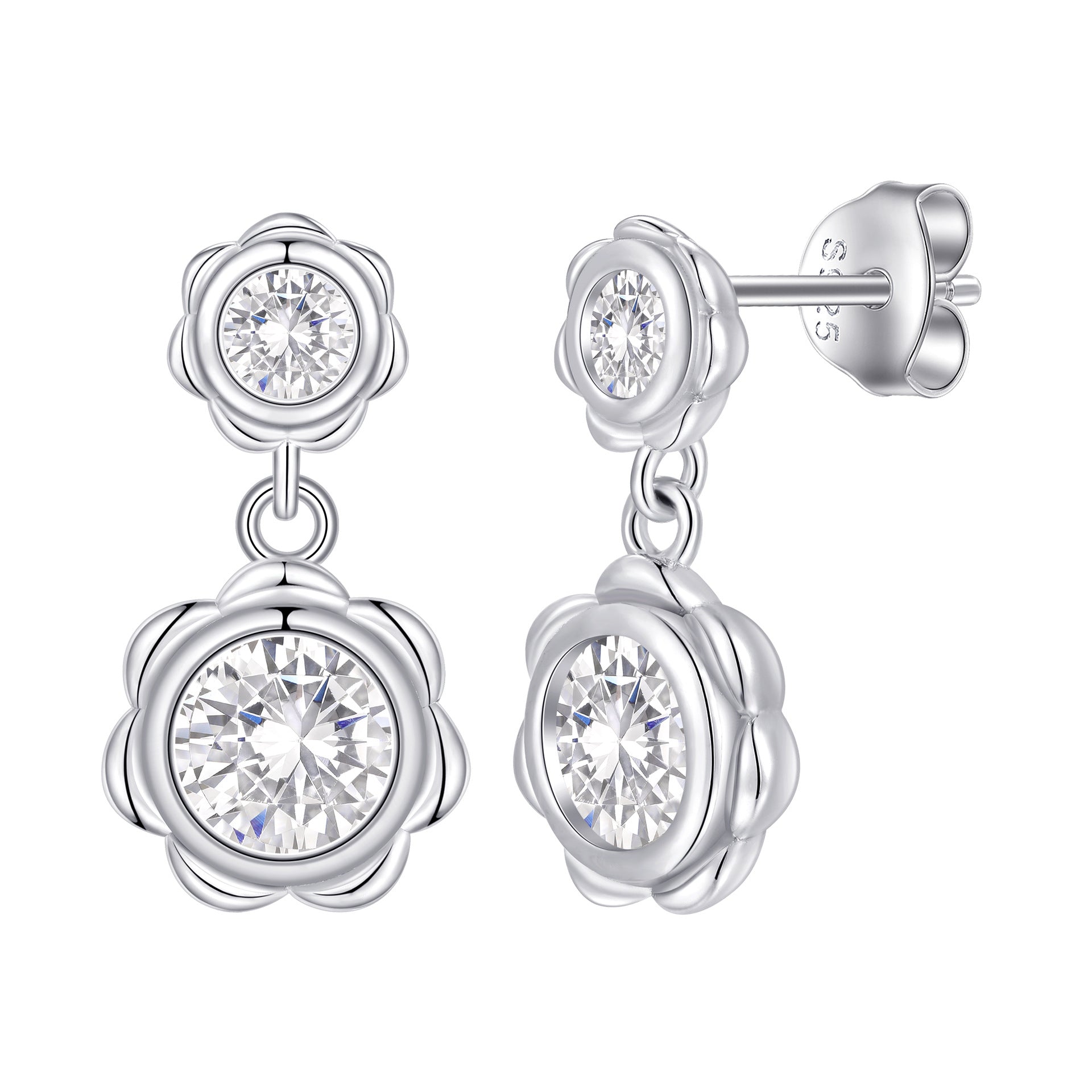 Damenring mit romantischem Herzdesign und funkelndem Zirkonia-Besatz Shop Nory