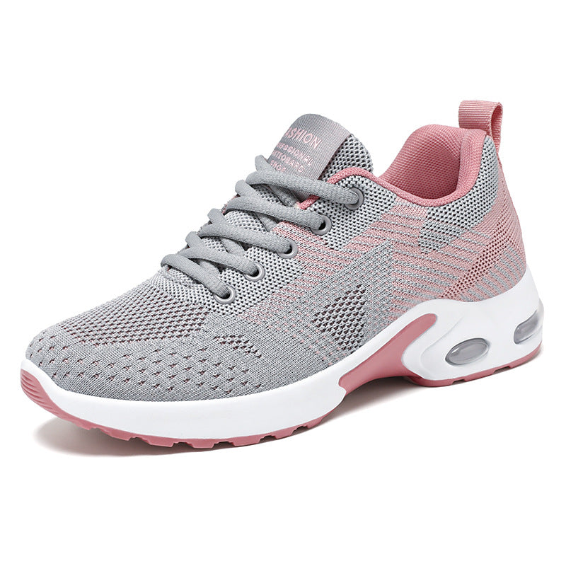 Damen nan sportive Strick-Sneaker mit stoßdämpfender Air-Unit, ergonomischer Komfortsohle und elastischer Schnürung Shop Nory