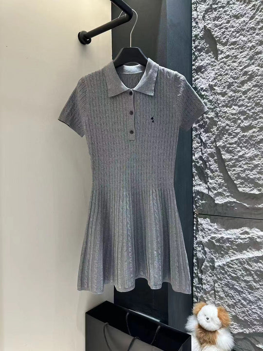 Damen Elegantes Polokleid Shop Nory