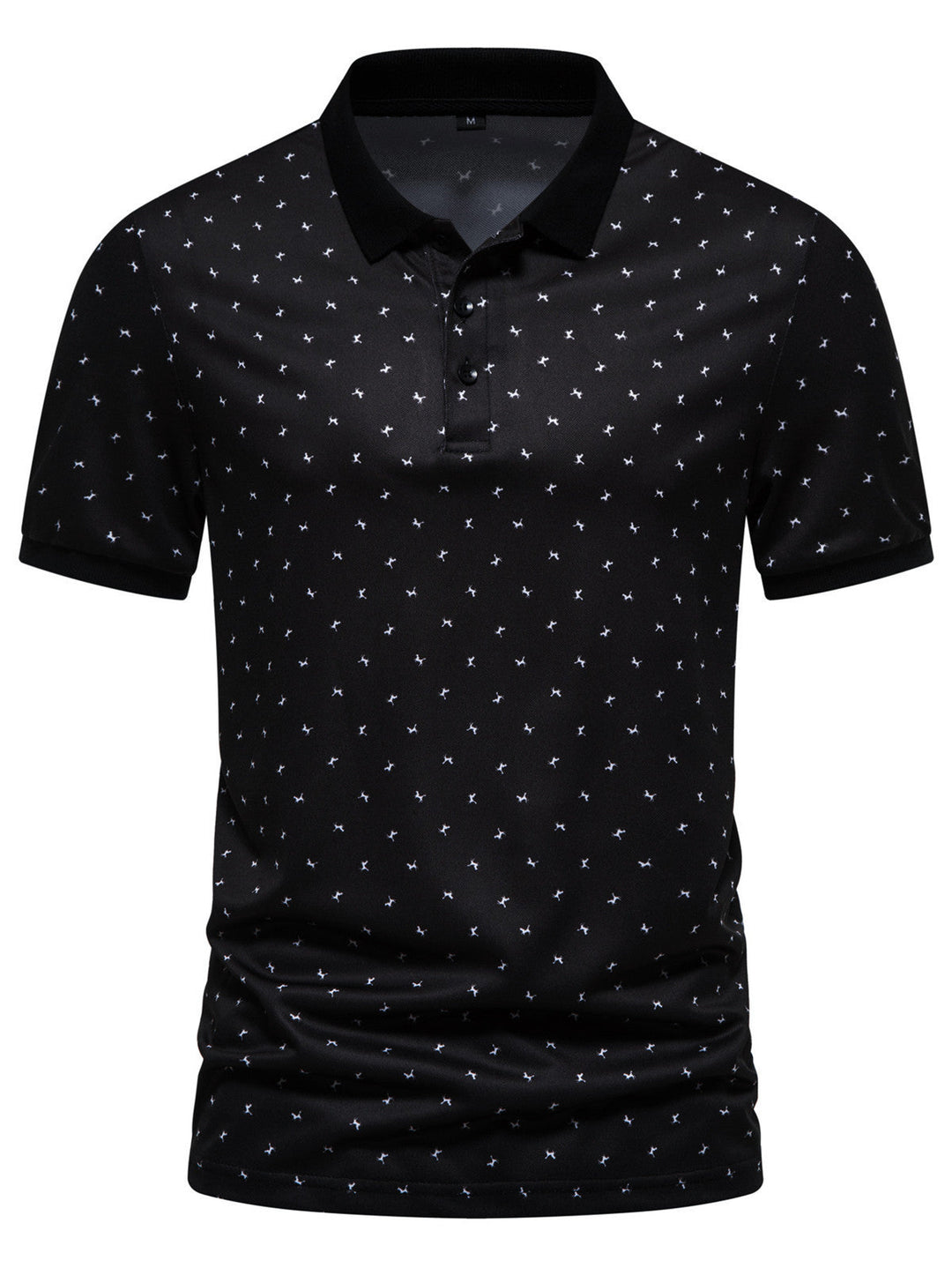 Herren Poloshirt mit modernem Muster und atmungsaktiven Eigenschaften