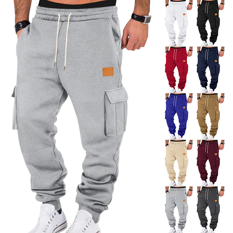 Herren Cargo-Sweatpants mit praktischen Seitentaschen und elastischem Bund