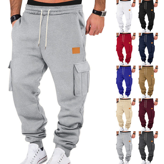 Herren Cargo-Sweatpants mit praktischen Seitentaschen und elastischem Bund