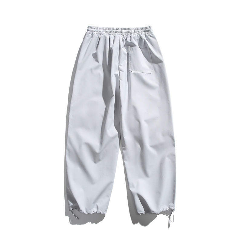 Unisex Technische Cargo-Joggerhose mit elastischem Bund, Reißverschlusstasche und Kordelzug Shop Nory