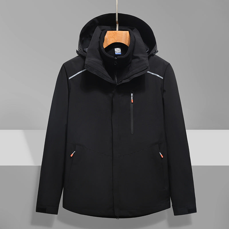 Herren Softshell-Outdoorjacke mit Kapuze, wind- und wasserdicht Shop Nory
