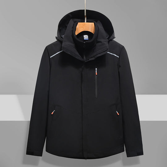 Herren Softshell-Outdoorjacke mit Kapuze, wind- und wasserdicht Shop Nory