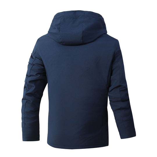 Herren Urbaner Softshell-Parka mit Teddyfleece-Innenfutter, verdecktem Reißverschluss und Brusttasche Shop Nory