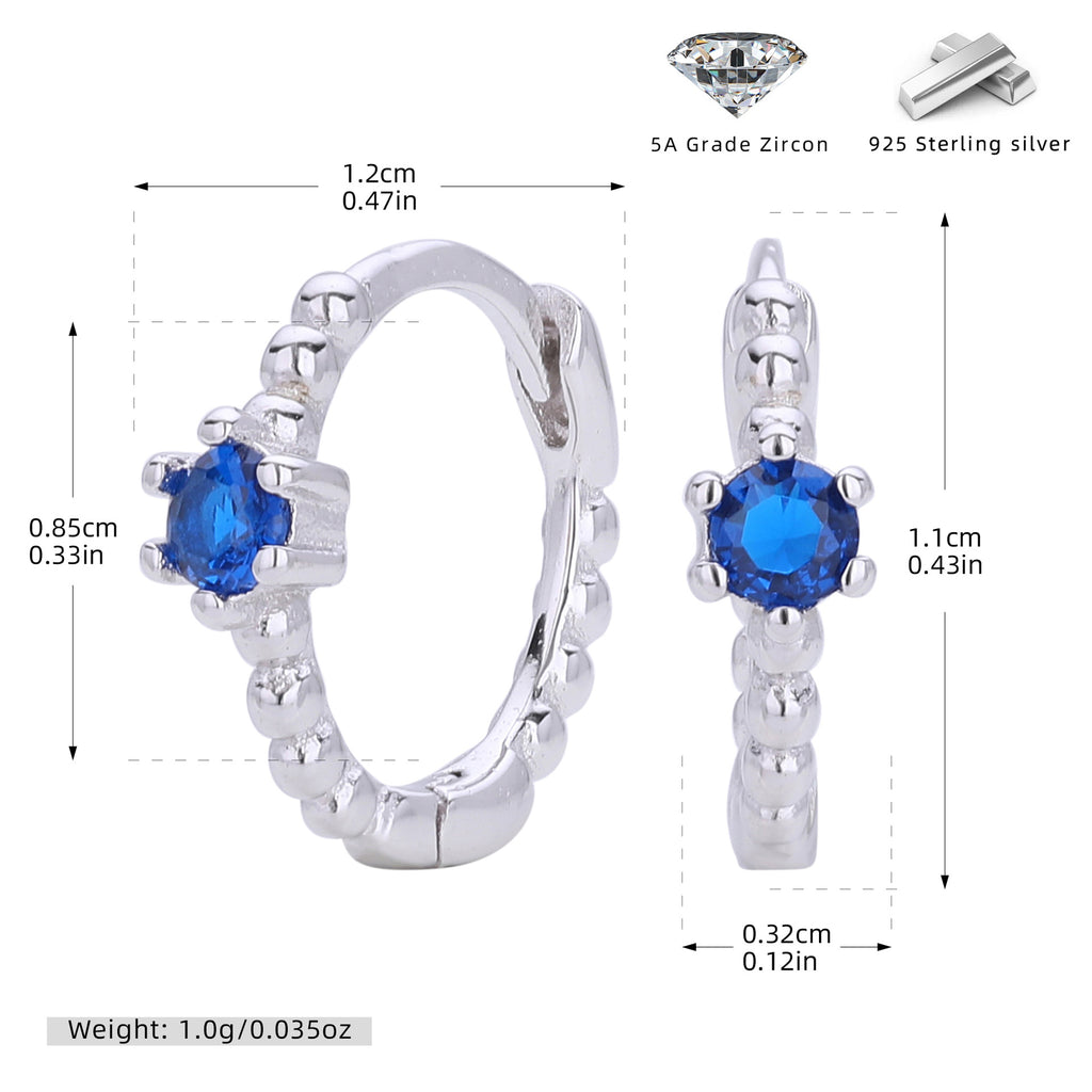 Damen Creolen mit funkelnden Zirkonstein-Akzenten und modernem Design Shop Nory