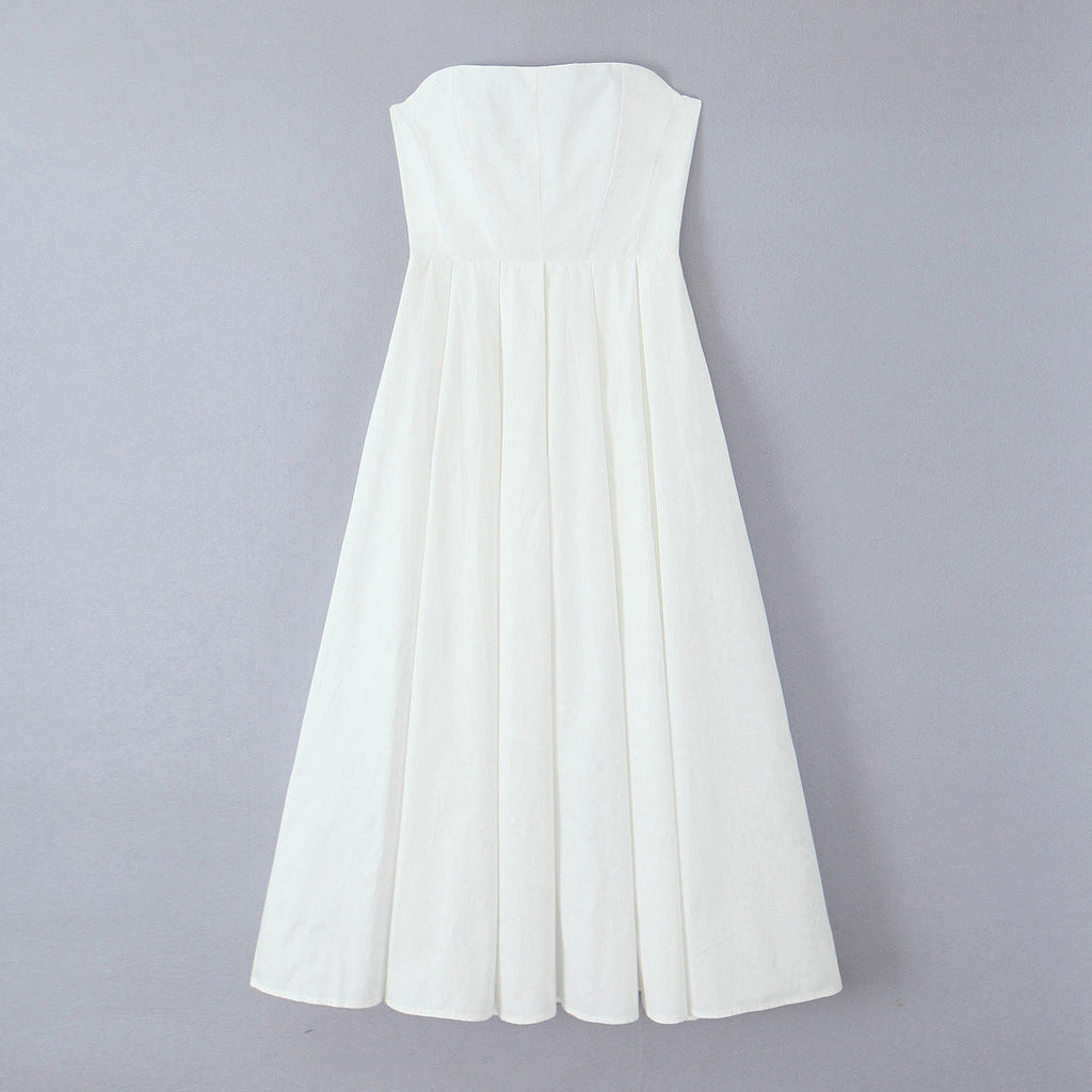 Damen elegantes corsagenfreies Abendkleid