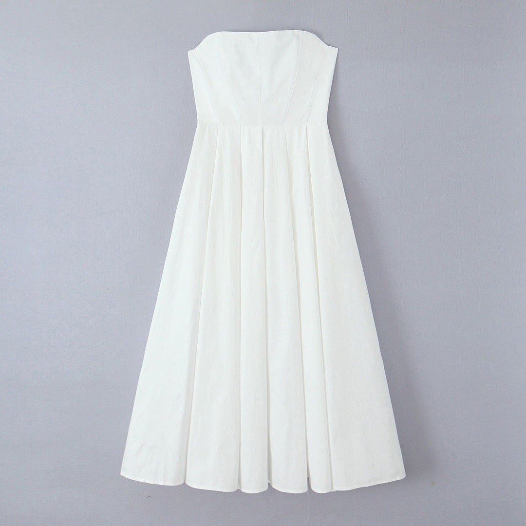 Damen elegantes corsagenfreies Abendkleid
