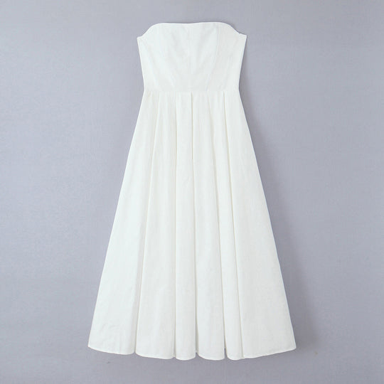 Damen elegantes corsagenfreies Abendkleid