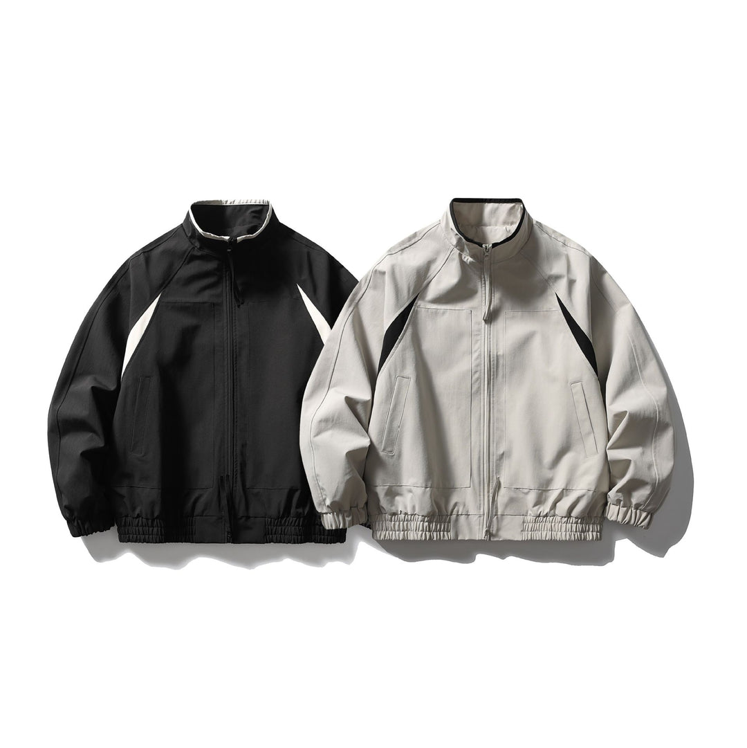 Herren Oversize Bomberjacke mit Stehkragen, Raglanärmeln und elastischem Saum Shop Nory