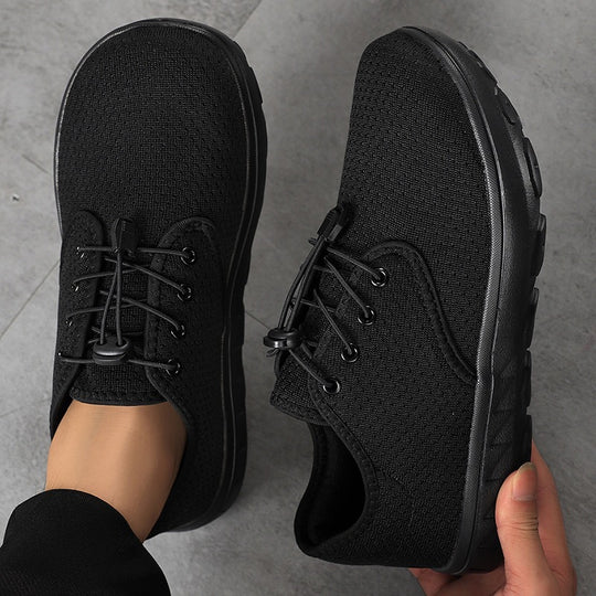 Damen Leichter Freizeit-Sneaker mit Schnellzug-Kordel, perforiertem Mesh & stoßdämpfender Laufsohle Shop Nory