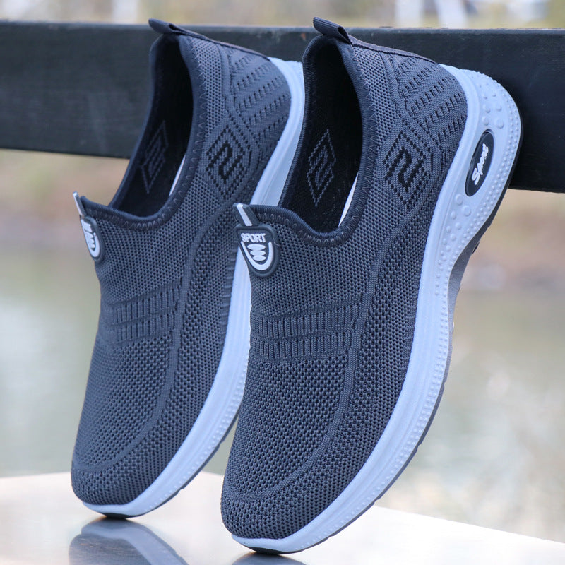 Damen Bequeme Slip-On Sneakers mit atmungsaktivem Mesh-Obermaterial