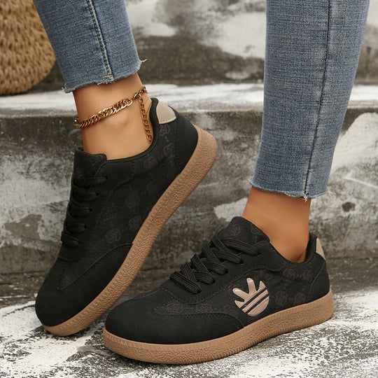 Damen Sneaker mit modischem Print und rutschfester Sohle