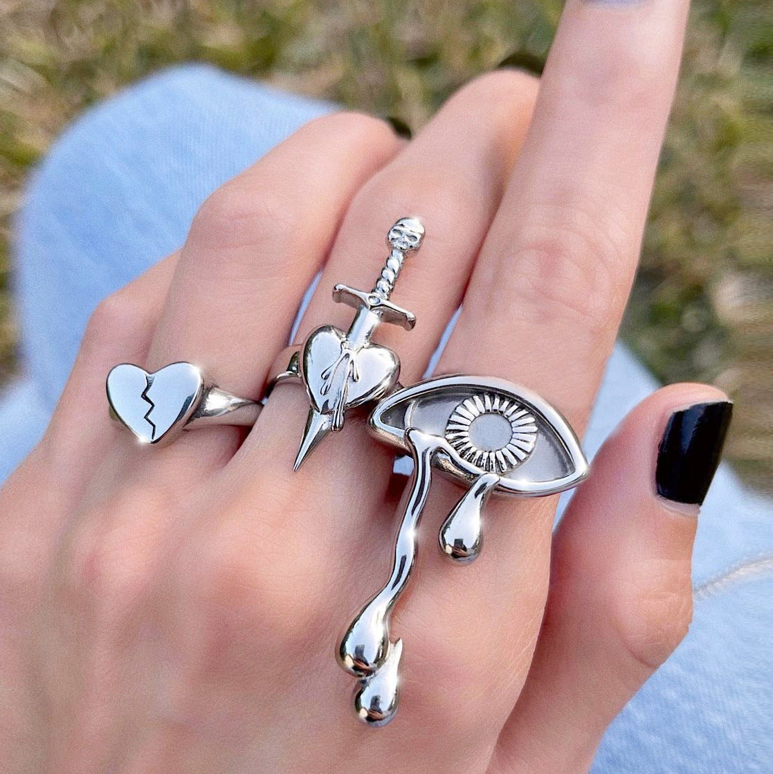 Damen Ring-Set mit stilvollen und kunstvoll gestalteten Designs Shop Nory
