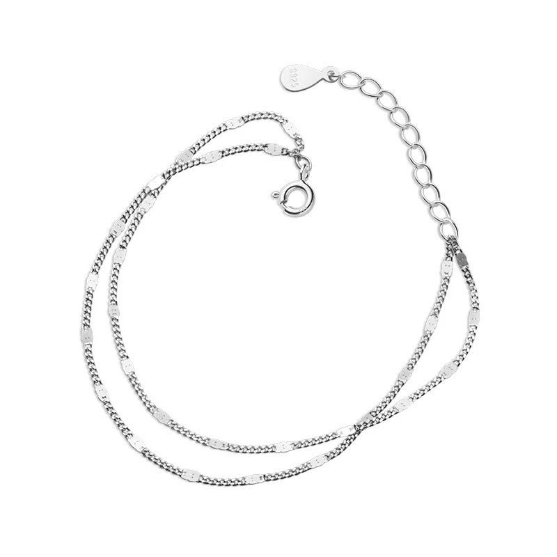 Damen filigrane Armbänder mit doppeltem Kettendesign Shop Nory