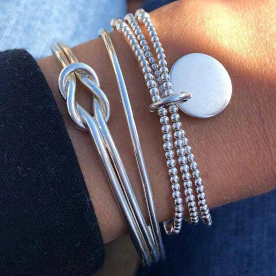 Damen Armband-Set mit kreativem Ketten-Design und stilvollen Anhängern Shop Nory