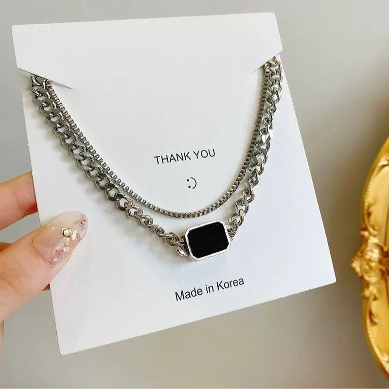 Damen modische Kette mit einzigartigem Quarzanhänger Shop Nory