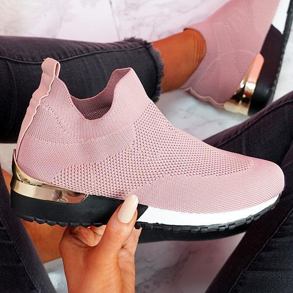 Damen Sockensneaker mit gestricktem Obermaterial und Keilsohle Shop Nory