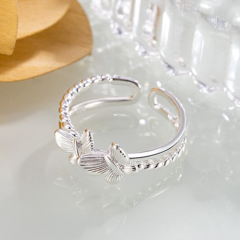 Damen elegantes Armband mit filigranem Schmetterlingsdesign Shop Nory