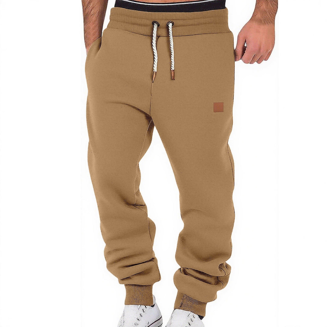 Herren Relax-Fit Fleece-Jogginghose mit Bündchen und Kordelzug Shop Nory