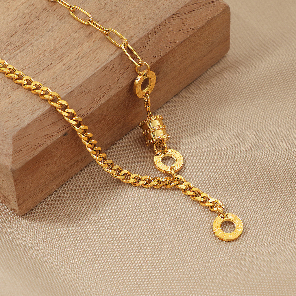 Damen Glamouröse Gold Kettenhalskette Shop Nory