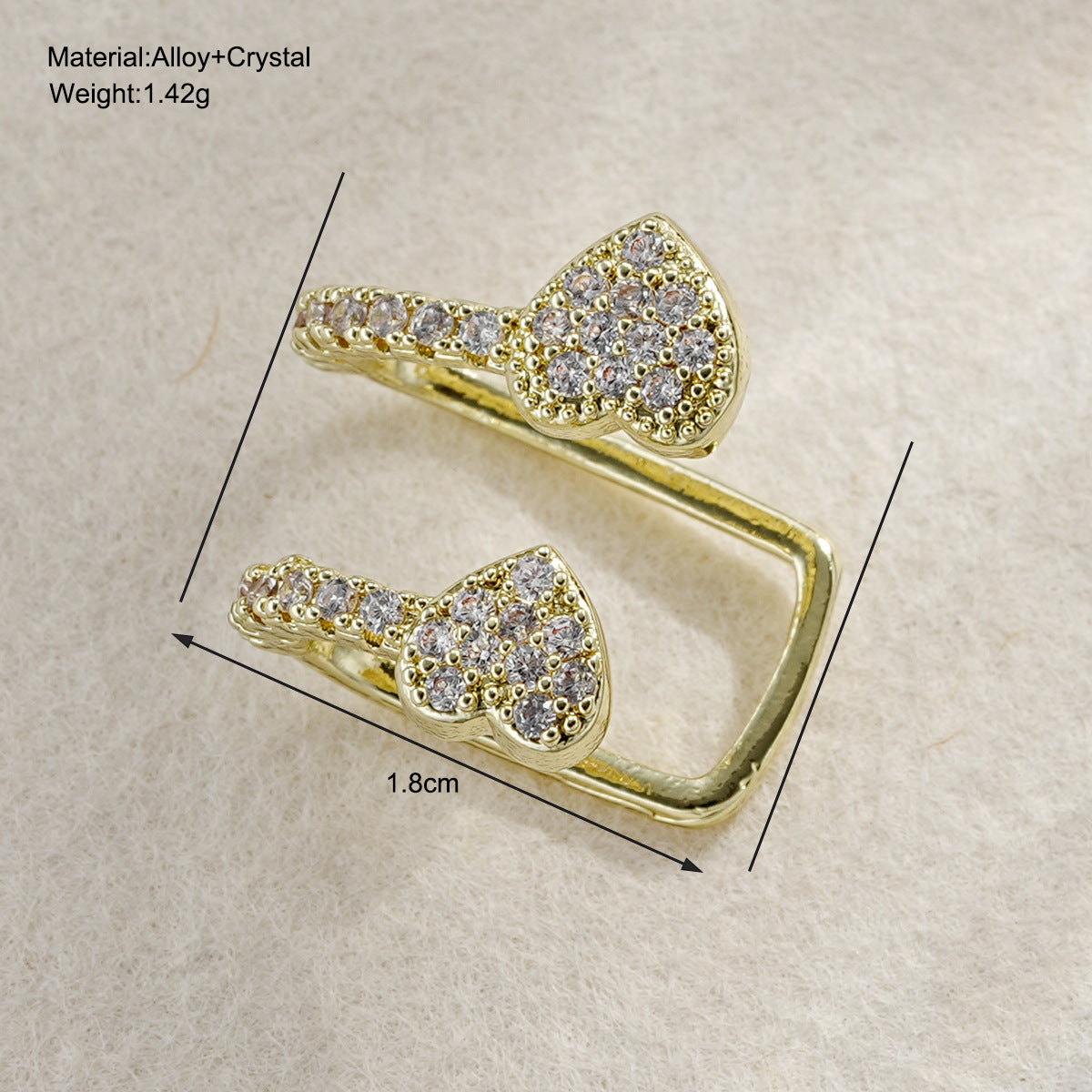 Damen Ohrcuff mit funkelnden Zirkonia-Elementen Shop Nory