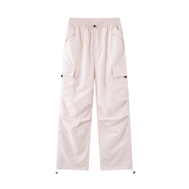 Unisex Leichte technische Cargo-Hose mit Kordelzug und verstellbarem Saum Shop Nory