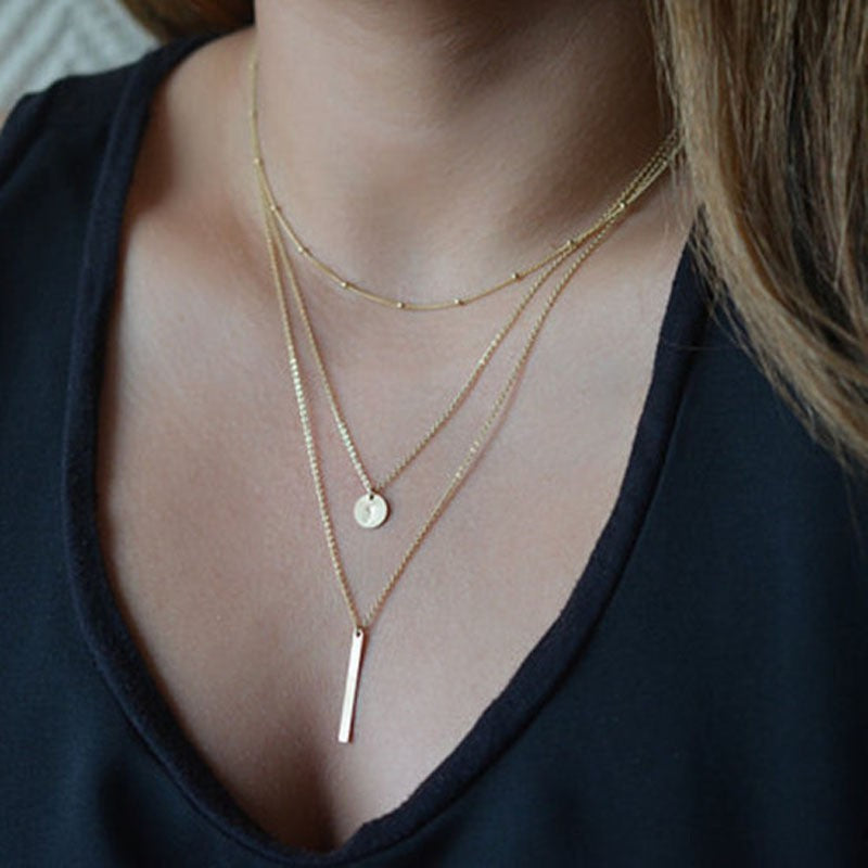 Damen Halskette mit mehreren Anhängern in Stern-, Herz- und Mondform Shop Nory