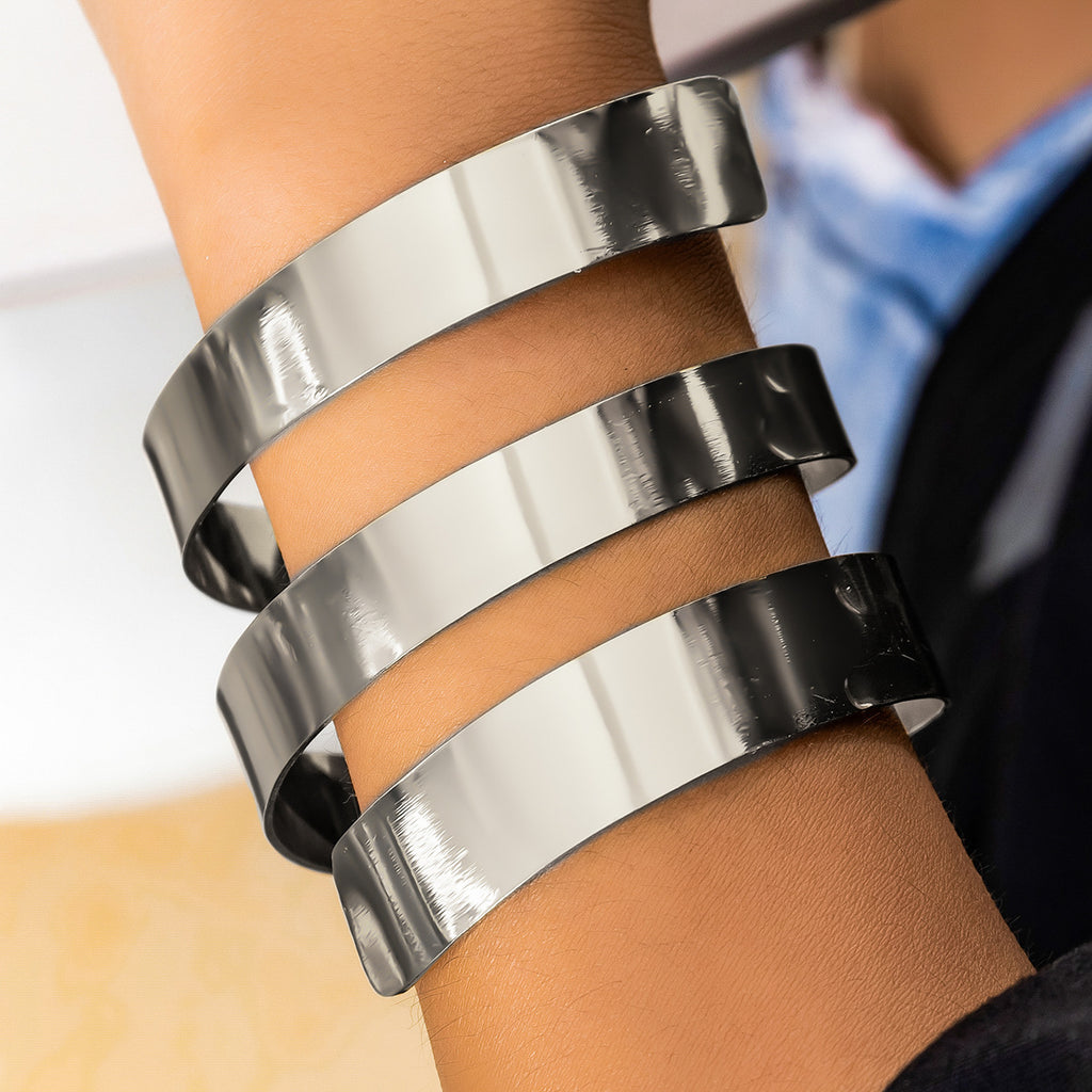 Damen elegante Armreifen aus hochwertigem Edelstahl
