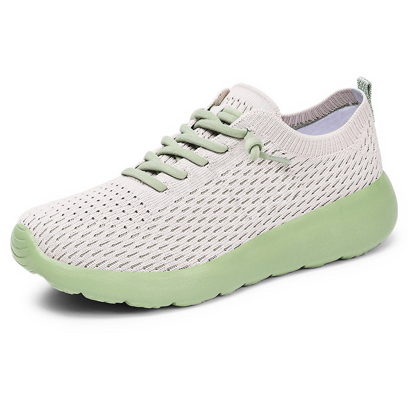Damen Leichte und flexible Strick-Sneaker mit rutschfester Sohle