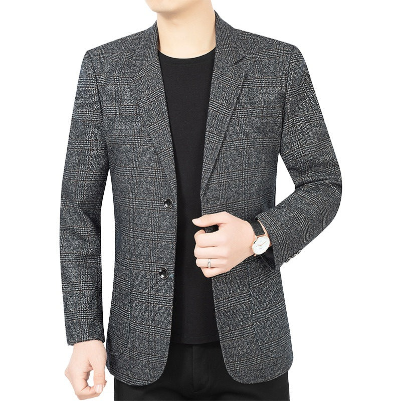 Herren Business-Casual Sakko mit Glencheck und leichtem Stretch Shop Nory