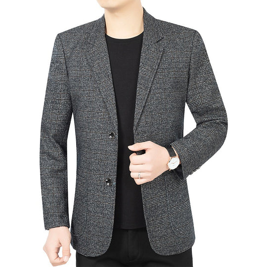 Herren Business-Casual Sakko mit Glencheck und leichtem Stretch Shop Nory