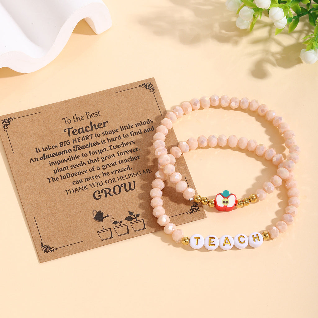 Damen Armband-Set mit liebevollen Lehrer-Motiven Shop Nory