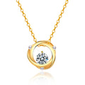 Damen Halskette mit funkelndem Zirkonia-Anhänger und stilvollem Golddesign Shop Nory