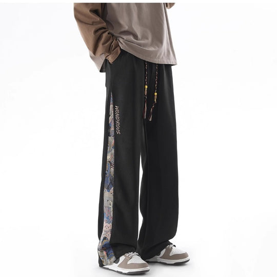 Herren Bequeme Freizeithose mit einzigartigem Seitendruck Shop Nory