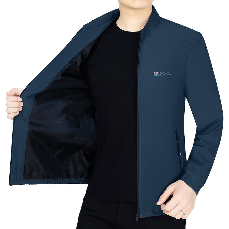 Herren Stehkragen-Jacke mit wärmendem Teddyfutter und Reißverschluss Shop Nory