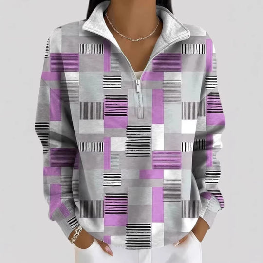 Damen Zip-Pullover