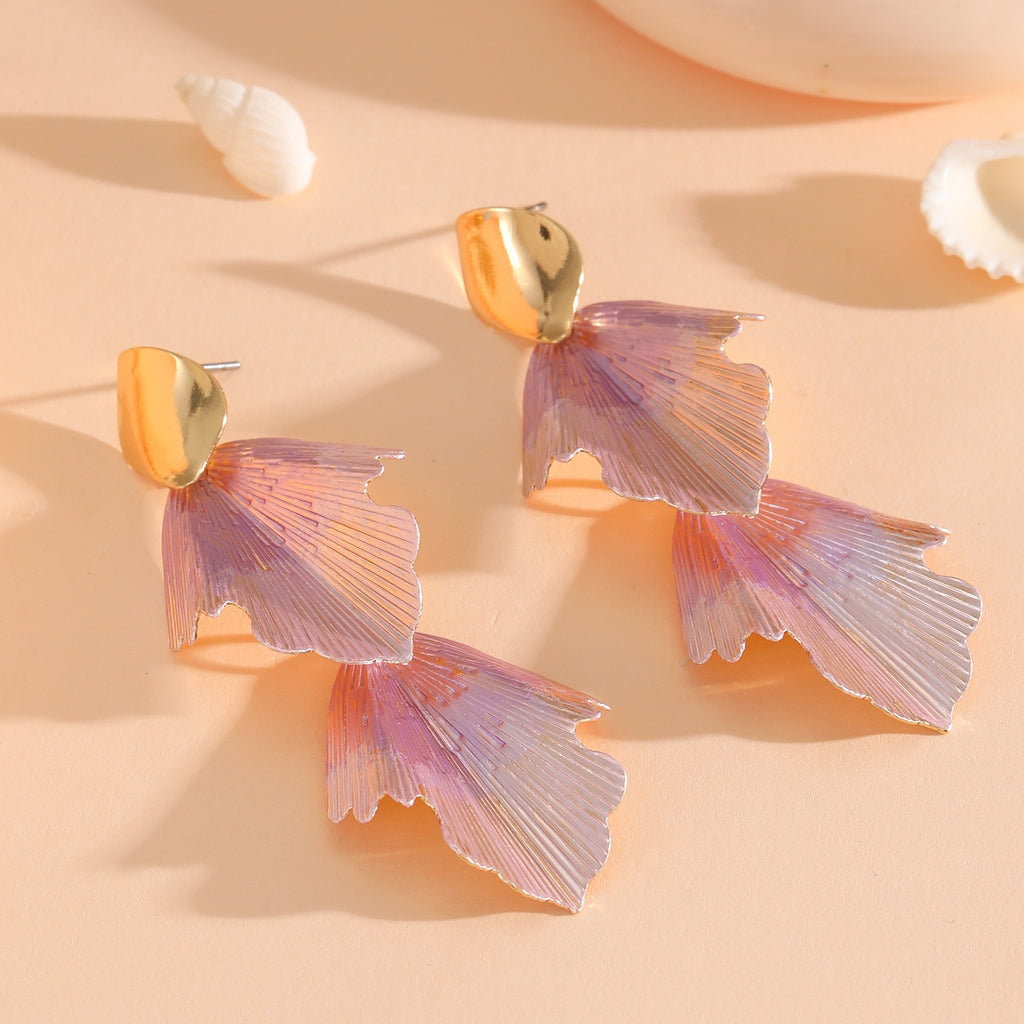 Damen Ohrstecker im floralen Design aus hochwertigem Metall Shop Nory