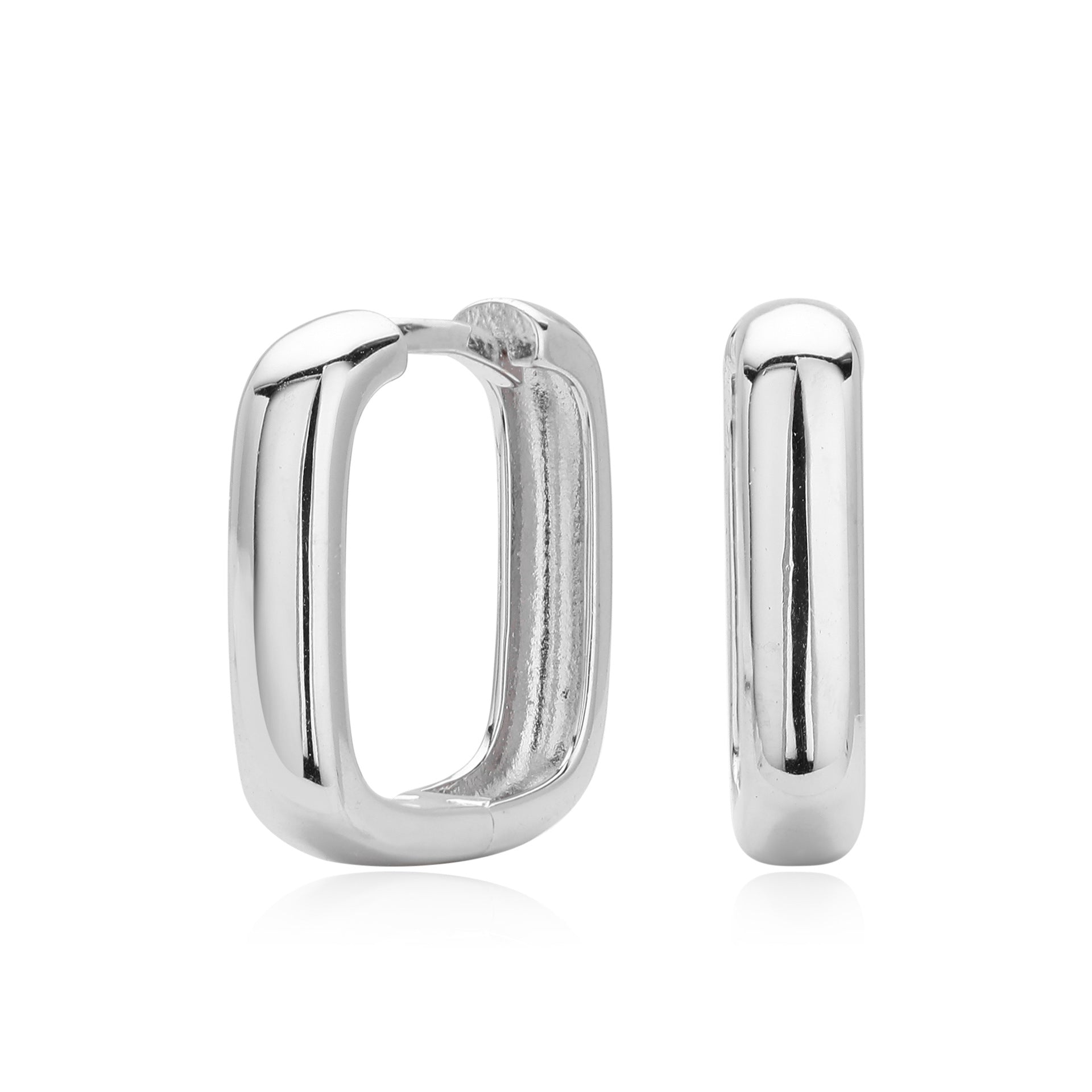Damen goldfarbene Creolen aus hochwertigem 925 Sterling Silber Shop Nory