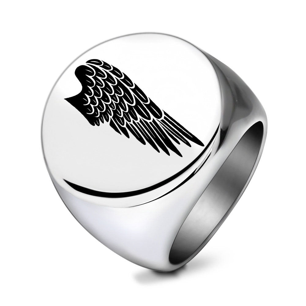 Herren Ring mit kunstvollem Flügel-Design Shop Nory