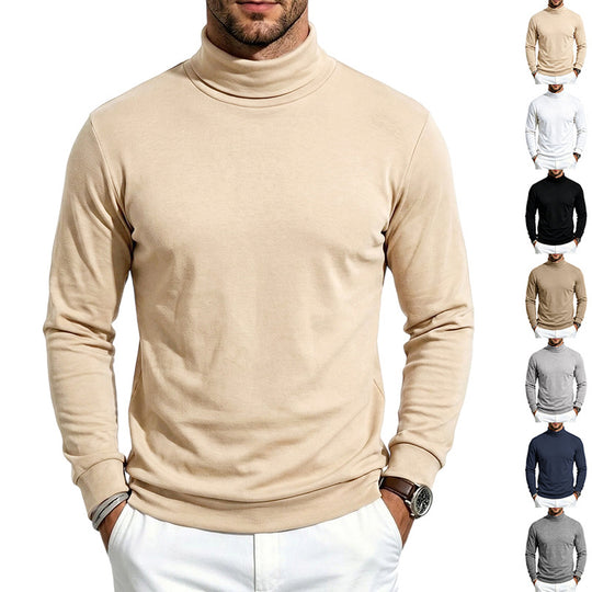 Herren Feinstrick‑Rollkragenpullover mit schmaler Silhouette und elastischen Bündchen Shop Nory
